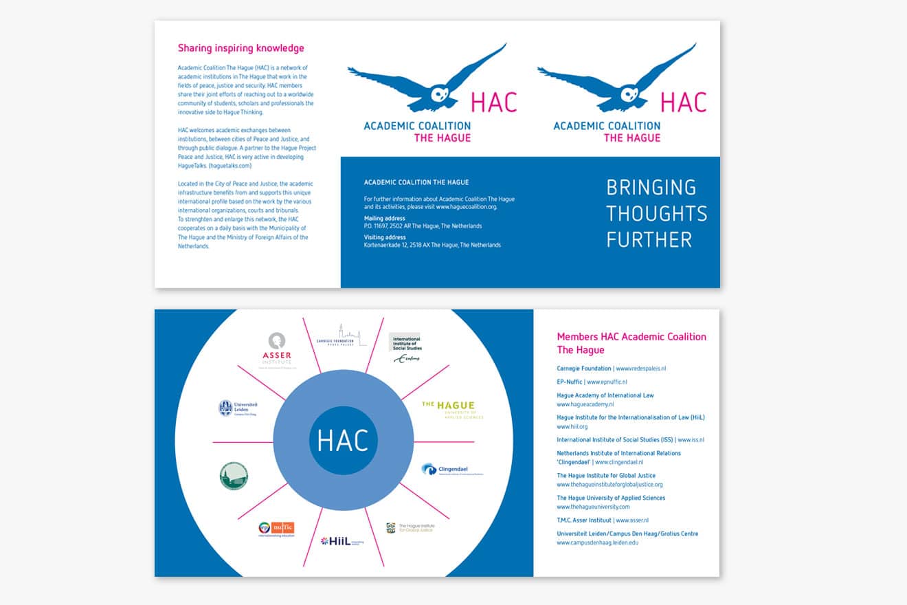 Hague Academic Coalition (HAC)- huisstijl folder